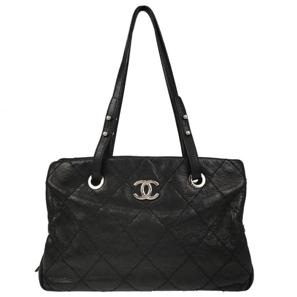 Chanel Black Calfskin Tote Handbag 195470 - Picture 1 of 11